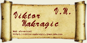 Viktor Makragić vizit kartica